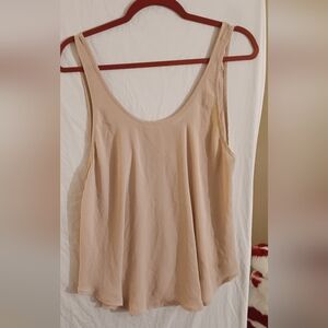 Lush Women's Beige Tank Top